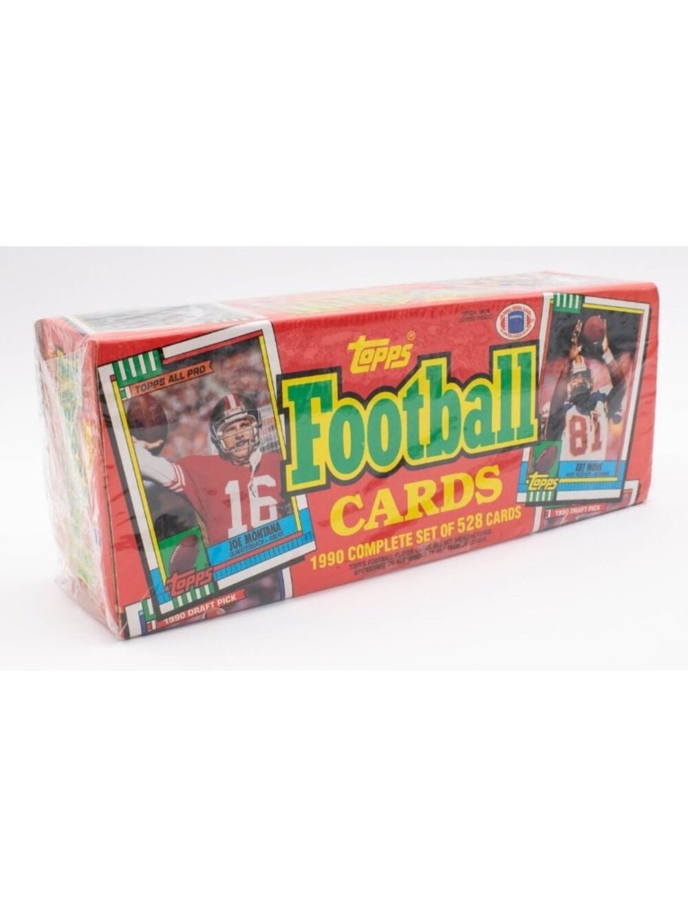 1990 NFL Football Complete Set - Factory Sealed, 528 Cards, Vintage Collectible